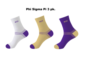 Phi Sigma Pi Socks Product Code is PSP200