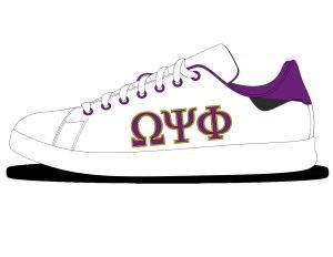 Omega Psi Phi Sneaker Product Code is OPP100